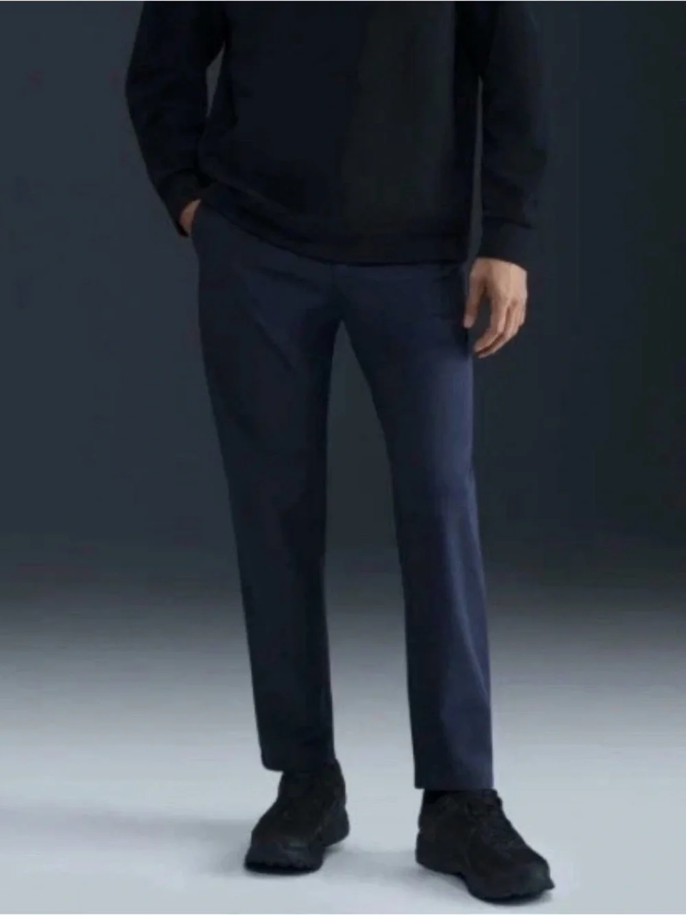 Nike 24.7 Dri-Fit UV Loose Stretch Utility Pants Mens 38x32 Navy Blue NEW!